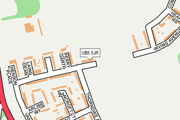 UB5 5JR map - OS OpenMap – Local (Ordnance Survey) UB5 5JR map - OS OpenMap – Local (Ordnance Survey)