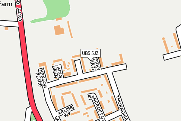 UB5 5JZ map - OS OpenMap – Local (Ordnance Survey) UB5 5JZ map - OS OpenMap – Local (Ordnance Survey)