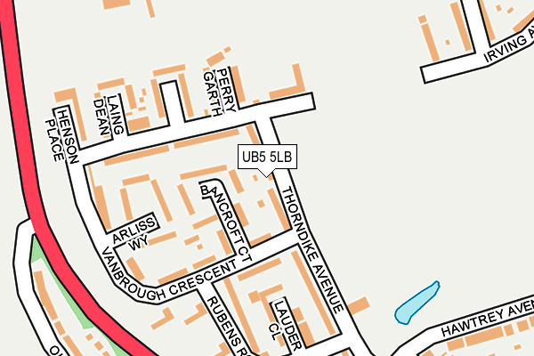 UB5 5LB map - OS OpenMap – Local (Ordnance Survey) UB5 5LB map - OS OpenMap – Local (Ordnance Survey)