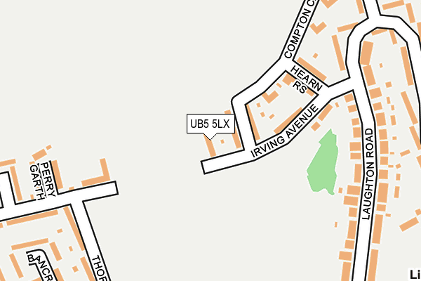 UB5 5LX map - OS OpenMap – Local (Ordnance Survey) UB5 5LX map - OS OpenMap – Local (Ordnance Survey)