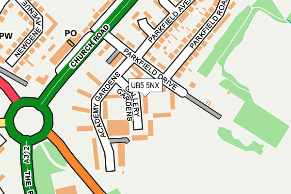 UB5 5NX map - OS OpenMap – Local (Ordnance Survey) UB5 5NX map - OS OpenMap – Local (Ordnance Survey)