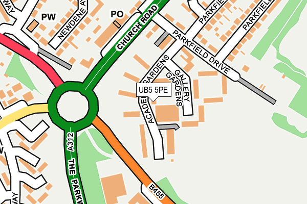 UB5 5PE map - OS OpenMap – Local (Ordnance Survey) UB5 5PE map - OS OpenMap – Local (Ordnance Survey)