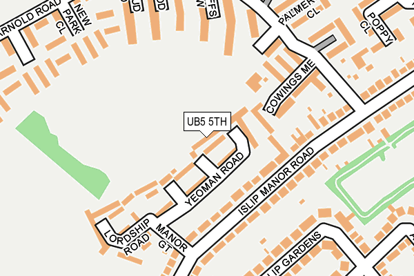 UB5 5TH map - OS OpenMap – Local (Ordnance Survey) UB5 5TH map - OS OpenMap – Local (Ordnance Survey)