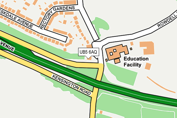 UB5 6AQ map - OS OpenMap – Local (Ordnance Survey) UB5 6AQ map - OS OpenMap – Local (Ordnance Survey)