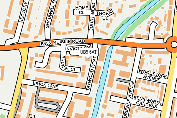 UB5 6AT map - OS OpenMap – Local (Ordnance Survey) UB5 6AT map - OS OpenMap – Local (Ordnance Survey)