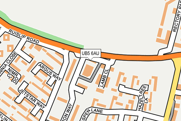 UB5 6AU map - OS OpenMap – Local (Ordnance Survey) UB5 6AU map - OS OpenMap – Local (Ordnance Survey)