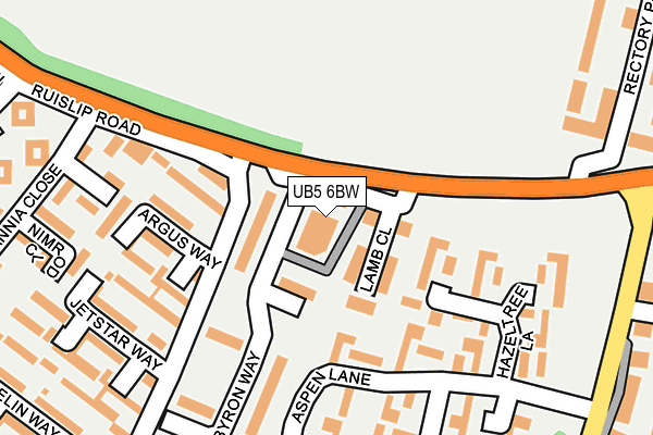 UB5 6BW map - OS OpenMap – Local (Ordnance Survey) UB5 6BW map - OS OpenMap – Local (Ordnance Survey)