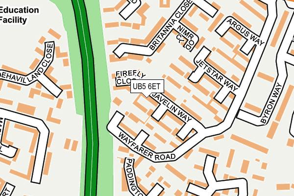 UB5 6ET map - OS OpenMap – Local (Ordnance Survey) UB5 6ET map - OS OpenMap – Local (Ordnance Survey)