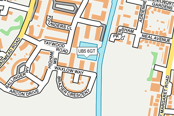 UB5 6GT map - OS OpenMap – Local (Ordnance Survey) UB5 6GT map - OS OpenMap – Local (Ordnance Survey)