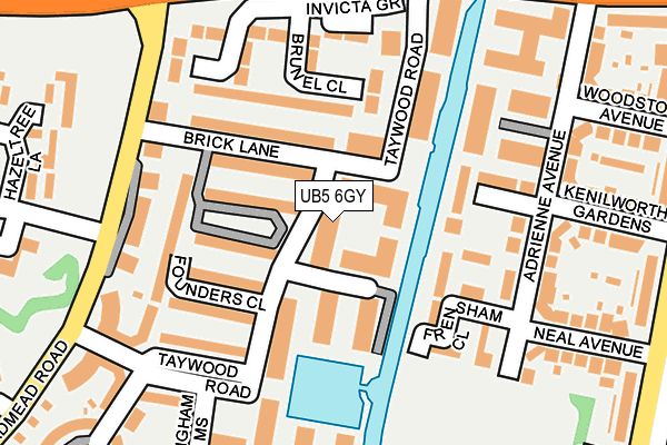 UB5 6GY map - OS OpenMap – Local (Ordnance Survey) UB5 6GY map - OS OpenMap – Local (Ordnance Survey)