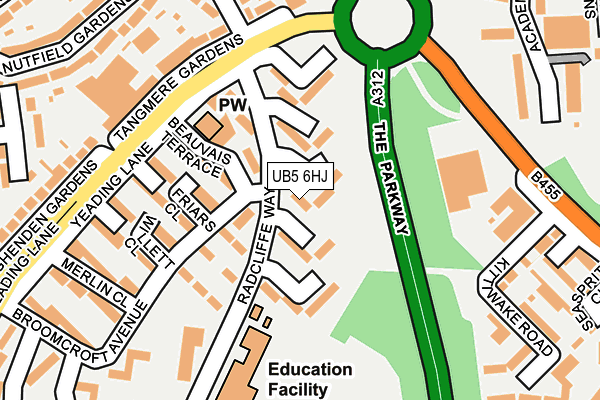 UB5 6HJ map - OS OpenMap – Local (Ordnance Survey) UB5 6HJ map - OS OpenMap – Local (Ordnance Survey)