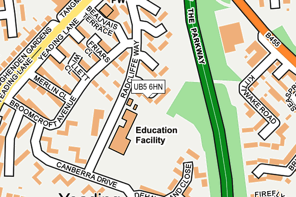 UB5 6HN map - OS OpenMap – Local (Ordnance Survey) UB5 6HN map - OS OpenMap – Local (Ordnance Survey)