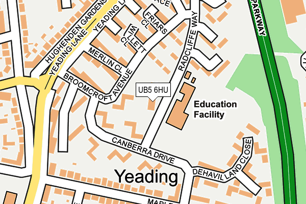 UB5 6HU map - OS OpenMap – Local (Ordnance Survey) UB5 6HU map - OS OpenMap – Local (Ordnance Survey)