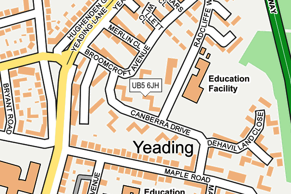 UB5 6JH map - OS OpenMap – Local (Ordnance Survey) UB5 6JH map - OS OpenMap – Local (Ordnance Survey)