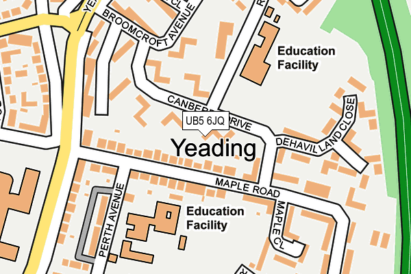 UB5 6JQ map - OS OpenMap – Local (Ordnance Survey) UB5 6JQ map - OS OpenMap – Local (Ordnance Survey)