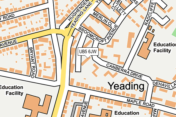 UB5 6JW map - OS OpenMap – Local (Ordnance Survey) UB5 6JW map - OS OpenMap – Local (Ordnance Survey)