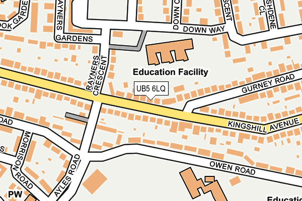 UB5 6LQ map - OS OpenMap – Local (Ordnance Survey) UB5 6LQ map - OS OpenMap – Local (Ordnance Survey)