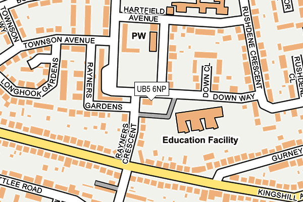 UB5 6NP map - OS OpenMap – Local (Ordnance Survey) UB5 6NP map - OS OpenMap – Local (Ordnance Survey)