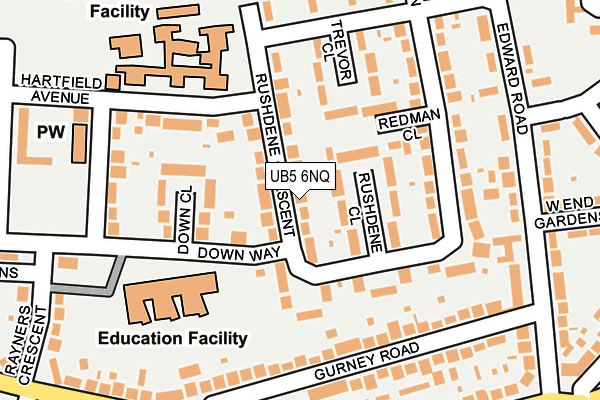 UB5 6NQ map - OS OpenMap – Local (Ordnance Survey) UB5 6NQ map - OS OpenMap – Local (Ordnance Survey)