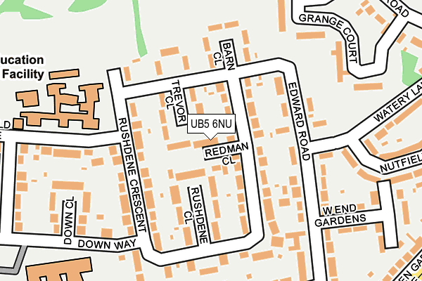 UB5 6NU map - OS OpenMap – Local (Ordnance Survey) UB5 6NU map - OS OpenMap – Local (Ordnance Survey)