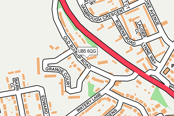 UB5 6QG map - OS OpenMap – Local (Ordnance Survey) UB5 6QG map - OS OpenMap – Local (Ordnance Survey)