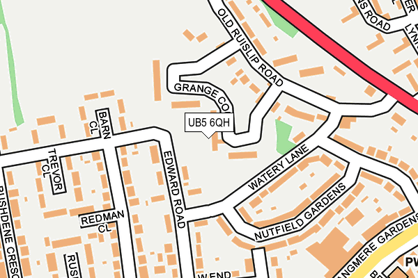 UB5 6QH map - OS OpenMap – Local (Ordnance Survey) UB5 6QH map - OS OpenMap – Local (Ordnance Survey)