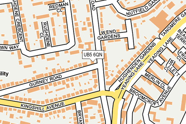 UB5 6QN map - OS OpenMap – Local (Ordnance Survey) UB5 6QN map - OS OpenMap – Local (Ordnance Survey)