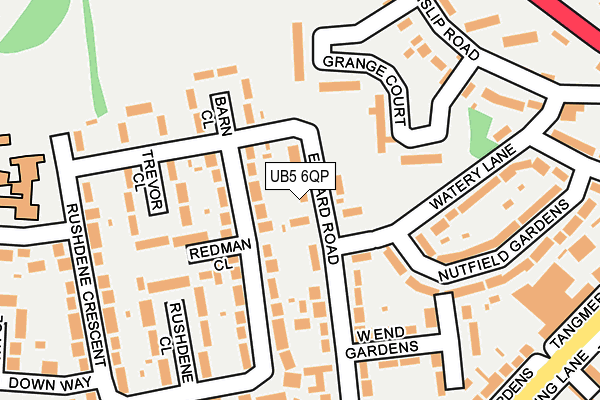 UB5 6QP map - OS OpenMap – Local (Ordnance Survey) UB5 6QP map - OS OpenMap – Local (Ordnance Survey)