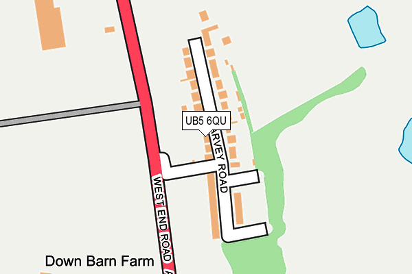 UB5 6QU map - OS OpenMap – Local (Ordnance Survey) UB5 6QU map - OS OpenMap – Local (Ordnance Survey)