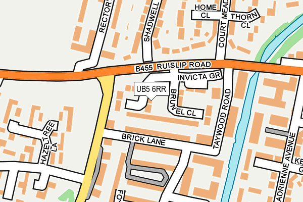 UB5 6RR map - OS OpenMap – Local (Ordnance Survey) UB5 6RR map - OS OpenMap – Local (Ordnance Survey)