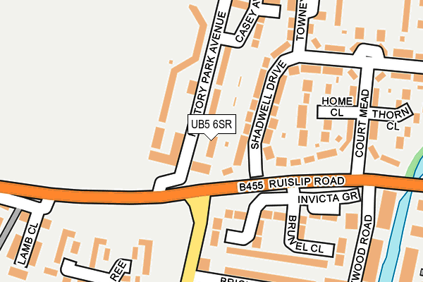 UB5 6SR map - OS OpenMap – Local (Ordnance Survey) UB5 6SR map - OS OpenMap – Local (Ordnance Survey)