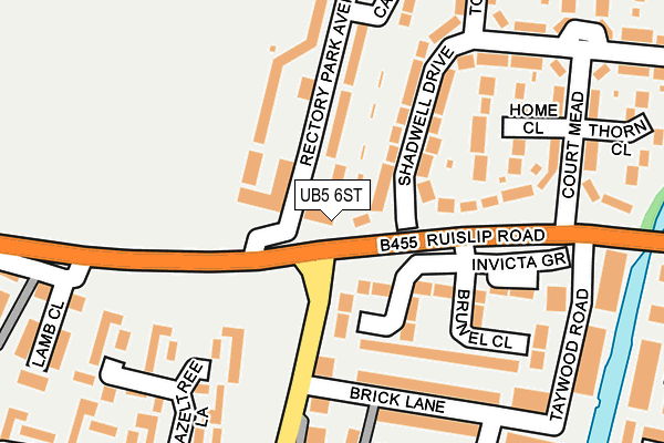 UB5 6ST map - OS OpenMap – Local (Ordnance Survey) UB5 6ST map - OS OpenMap – Local (Ordnance Survey)