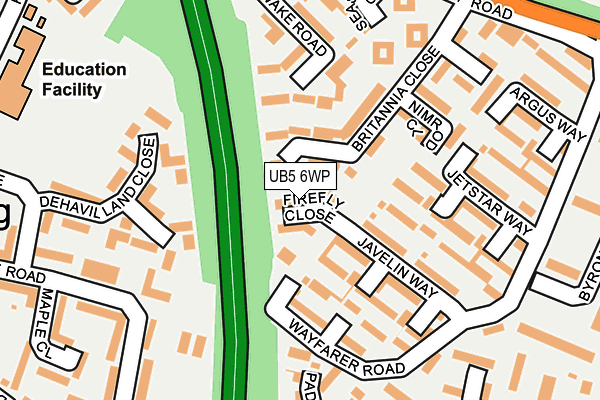 UB5 6WP map - OS OpenMap – Local (Ordnance Survey) UB5 6WP map - OS OpenMap – Local (Ordnance Survey)