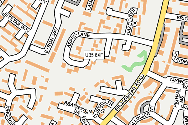 UB5 6XF map - OS OpenMap – Local (Ordnance Survey) UB5 6XF map - OS OpenMap – Local (Ordnance Survey)