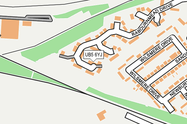 UB5 6YJ map - OS OpenMap – Local (Ordnance Survey) UB5 6YJ map - OS OpenMap – Local (Ordnance Survey)