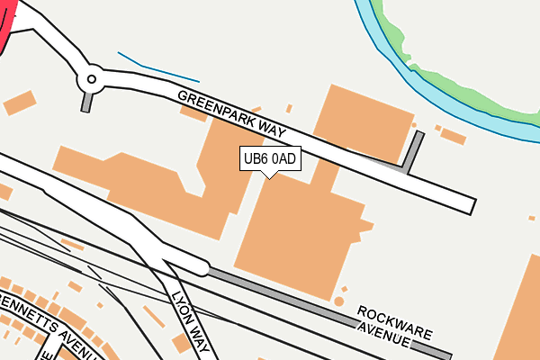 UB6 0AD map - OS OpenMap – Local (Ordnance Survey) UB6 0AD map - OS OpenMap – Local (Ordnance Survey)