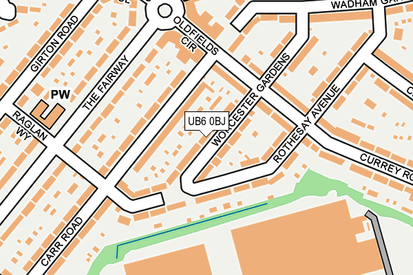 UB6 0BJ map - OS OpenMap – Local (Ordnance Survey) UB6 0BJ map - OS OpenMap – Local (Ordnance Survey)