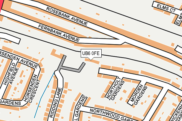 UB6 0FE map - OS OpenMap – Local (Ordnance Survey) UB6 0FE map - OS OpenMap – Local (Ordnance Survey)