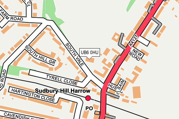 UB6 0HU map - OS OpenMap – Local (Ordnance Survey) UB6 0HU map - OS OpenMap – Local (Ordnance Survey)