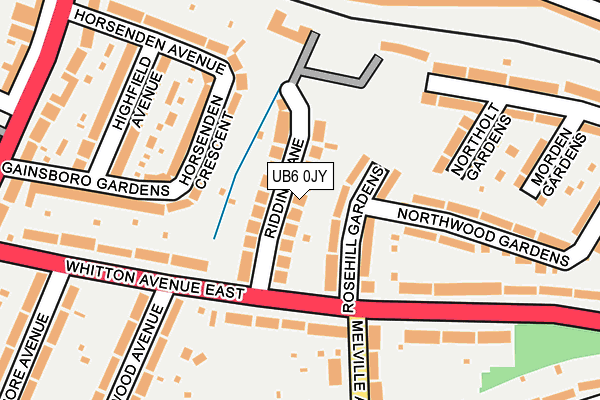 UB6 0JY map - OS OpenMap – Local (Ordnance Survey) UB6 0JY map - OS OpenMap – Local (Ordnance Survey)