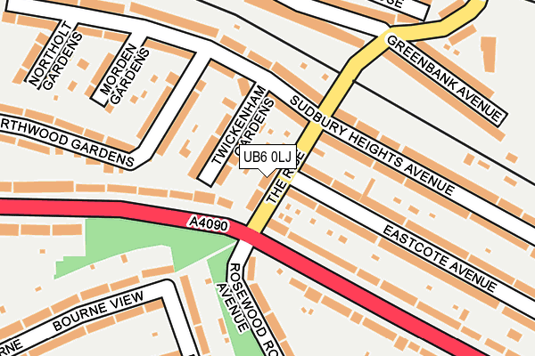 UB6 0LJ map - OS OpenMap – Local (Ordnance Survey) UB6 0LJ map - OS OpenMap – Local (Ordnance Survey)