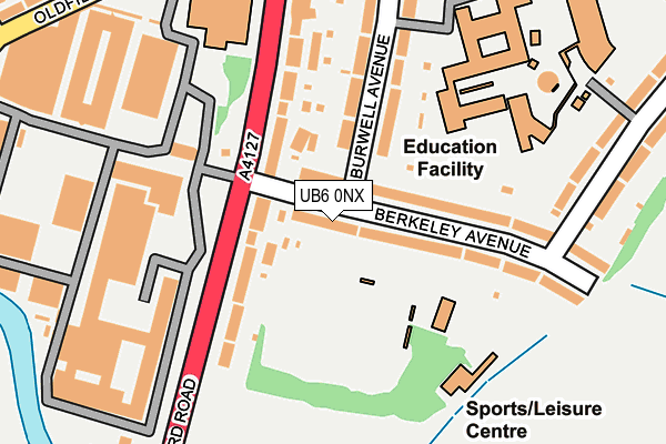 UB6 0NX map - OS OpenMap – Local (Ordnance Survey) UB6 0NX map - OS OpenMap – Local (Ordnance Survey)
