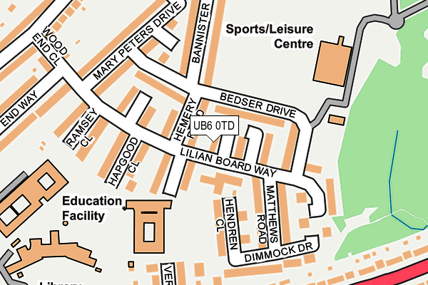 UB6 0TD map - OS OpenMap – Local (Ordnance Survey) UB6 0TD map - OS OpenMap – Local (Ordnance Survey)