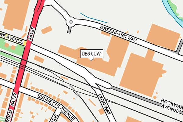 UB6 0UW map - OS OpenMap – Local (Ordnance Survey) UB6 0UW map - OS OpenMap – Local (Ordnance Survey)
