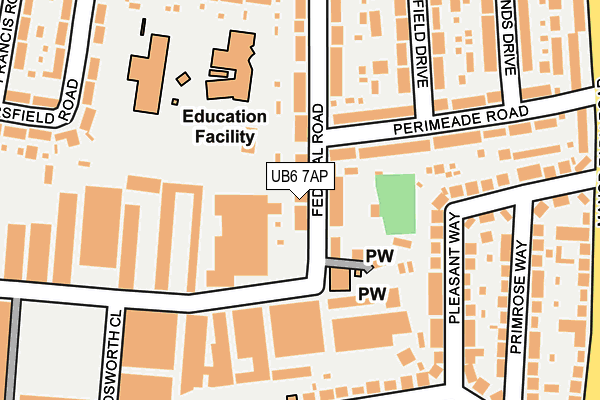 UB6 7AP map - OS OpenMap – Local (Ordnance Survey) UB6 7AP map - OS OpenMap – Local (Ordnance Survey)