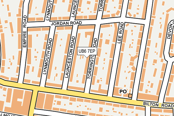 UB6 7EP map - OS OpenMap – Local (Ordnance Survey) UB6 7EP map - OS OpenMap – Local (Ordnance Survey)