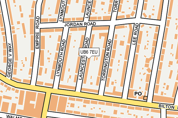 UB6 7EU map - OS OpenMap – Local (Ordnance Survey) UB6 7EU map - OS OpenMap – Local (Ordnance Survey)