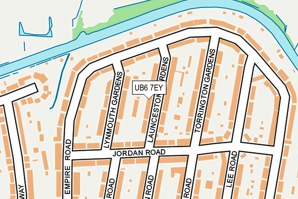 UB6 7EY map - OS OpenMap – Local (Ordnance Survey) UB6 7EY map - OS OpenMap – Local (Ordnance Survey)