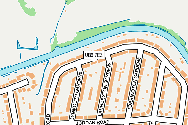 UB6 7EZ map - OS OpenMap – Local (Ordnance Survey) UB6 7EZ map - OS OpenMap – Local (Ordnance Survey)