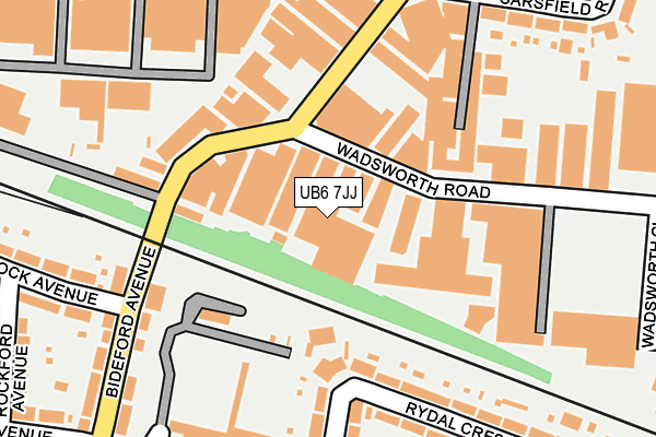 UB6 7JJ map - OS OpenMap – Local (Ordnance Survey) UB6 7JJ map - OS OpenMap – Local (Ordnance Survey)